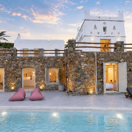 Evita Panormos Private Pool&jacouzzi Villa Panormos (Mykonos)